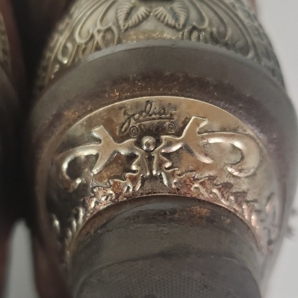 Vintage Zodiac Suede Leather Cowboy Boots Size 7 - Picture 3 of 9